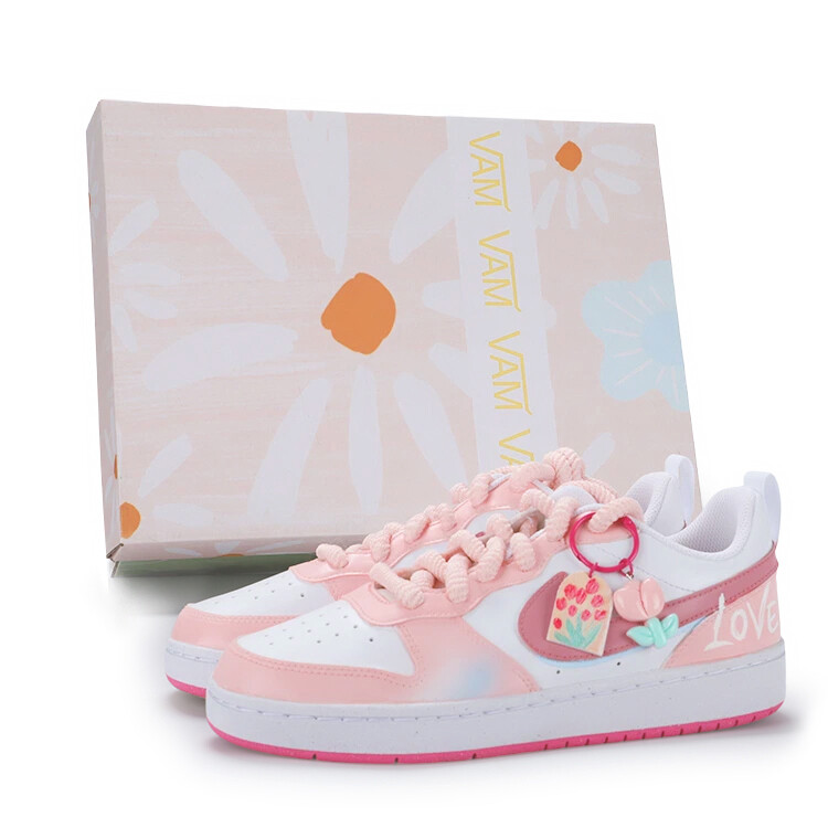 Кроссовки Nike Court Borough Skateboarding Shoes Women's Low-top White, цвет Multicolor 
Кроссовки Nike Court Borough Skateboarding Shoes Women's Low-top White, цвет Multicolor