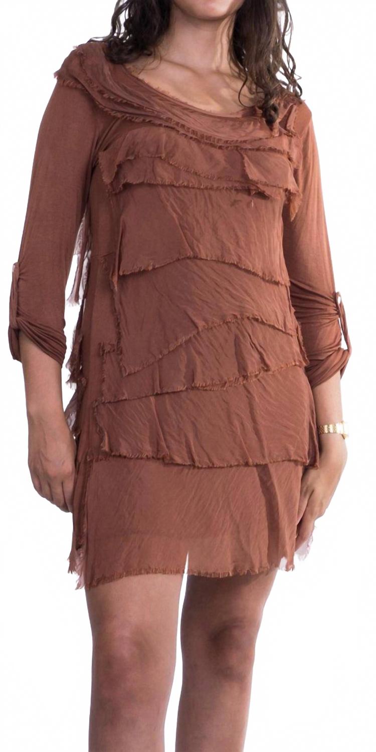 Мини-платье с рукавами Siena и оборками цвета ржавчины Gigi Moda, Rust
Мини-платье с рукавами Siena и оборками цвета ржавчины Gigi Moda, Rust