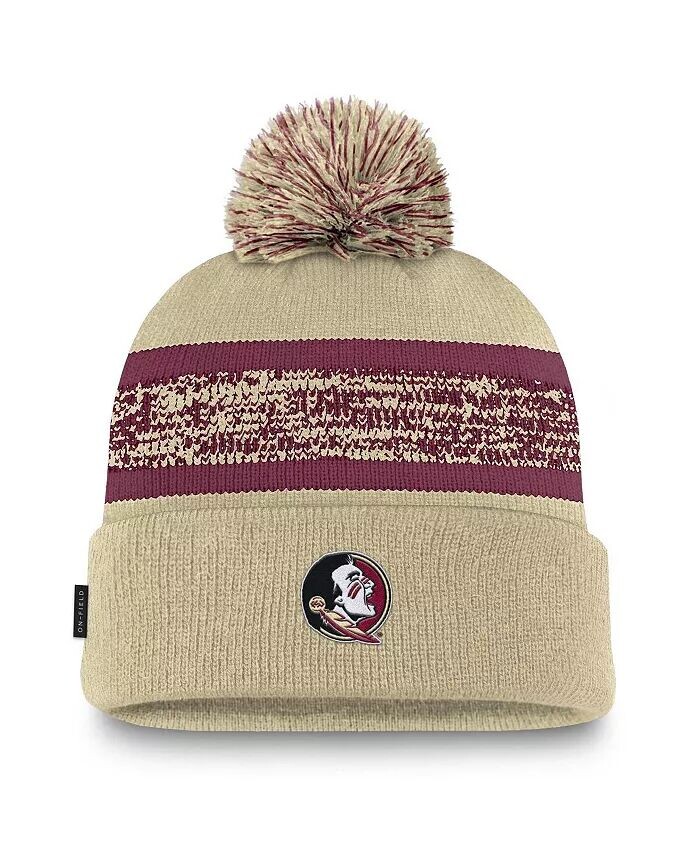Мужская золотая вязаная шапка Florida State Seminoles On-Field Peak с манжетами и помпоном Nike
Мужская золотая вязаная шапка Florida State Seminoles On-Field Peak с манжетами и помпоном Nike