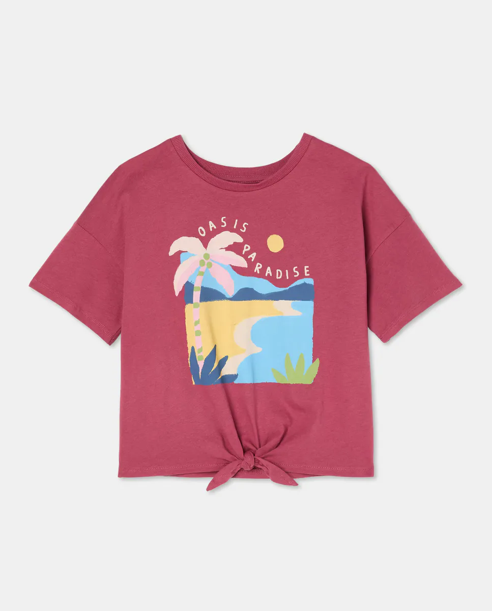 Футболка для девочки с короткими рукавами и центральным узлом Kids El Corte Inglés, розовый
Футболка для девочки с короткими рукавами и центральным узлом Kids El Corte Inglés, розовый