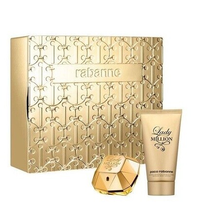 Paco Rabanne Lady Million 50ml EDP Spray + 75ml Body Lotion Gift Set 2023
Paco Rabanne Lady Million 50ml EDP Spray + 75ml Body Lotion Gift Set 2023