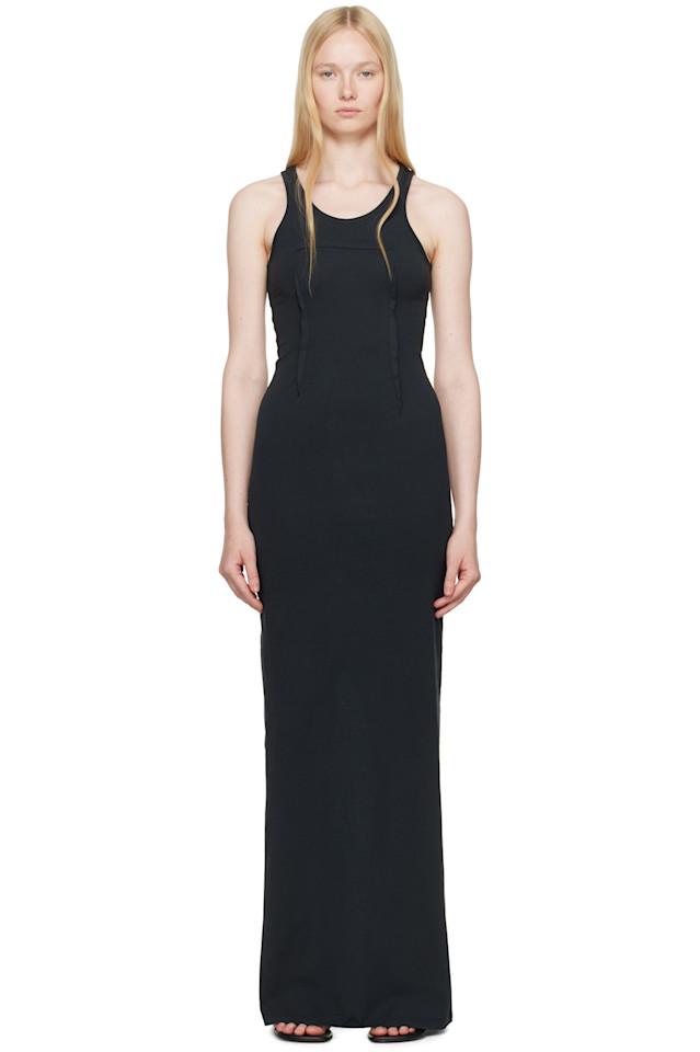 Макси-платье из плотного хлопкового джерси Mm6 Maison Margiela, черный
Макси-платье из плотного хлопкового джерси Mm6 Maison Margiela, черный