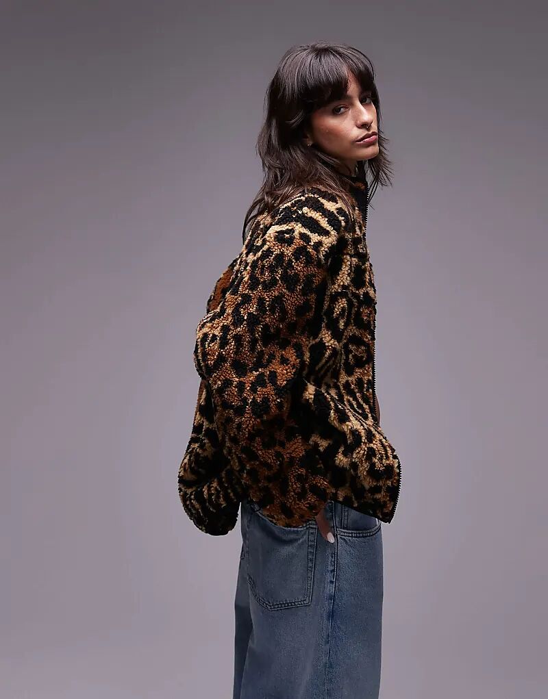 Жаккардовый флис борг в леопардовый Topshop
Жаккардовый флис борг в леопардовый Topshop