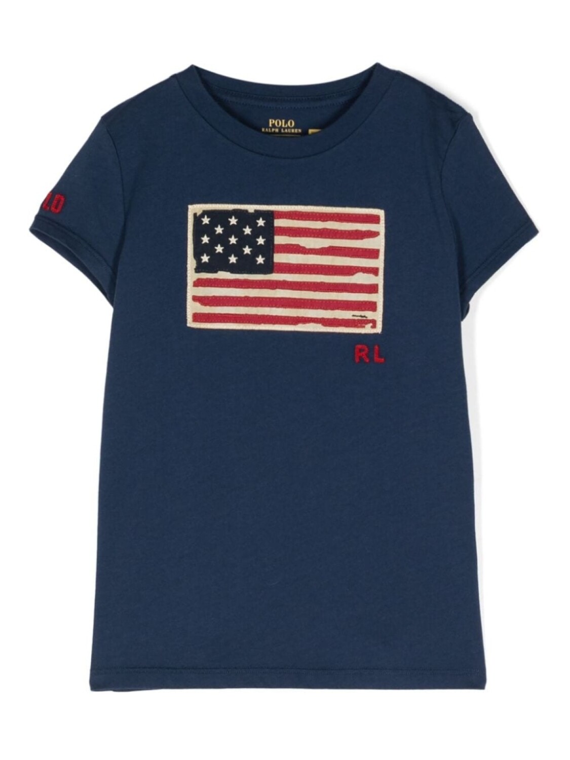 Ralph Lauren Kids футболка из хлопка с аппликацией в виде флага, синий
Ralph Lauren Kids футболка из хлопка с аппликацией в виде флага, синий