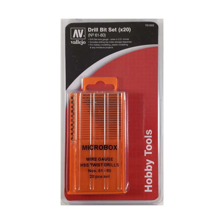 Набор сверл Microbox #61-80, Hobby Tools (Vallejo)
Набор сверл Microbox #61-80, Hobby Tools (Vallejo)