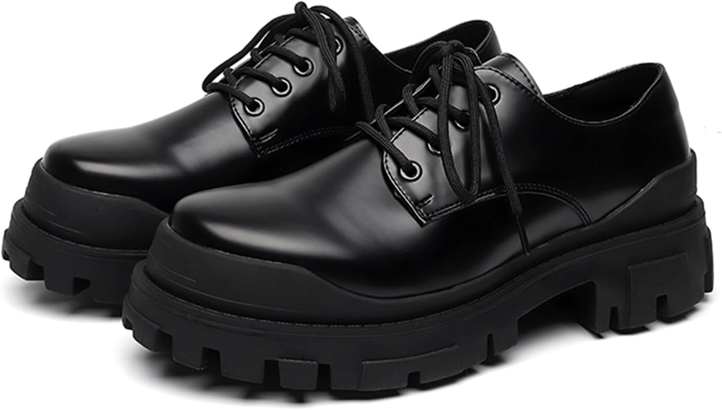 Мужские кожаные дерби на шнуровке с платформой, круглым носком и рифленой подошвой, противоскользящие оксфорды, повседневная, рабочая и офисная обувь Mikazonne, черный
Мужские кожаные дерби на шнуровке с платформой, круглым носком и рифленой подошвой, противоскользящие оксфорды, повседневная, рабочая и офисная обувь Mikazonne, черный