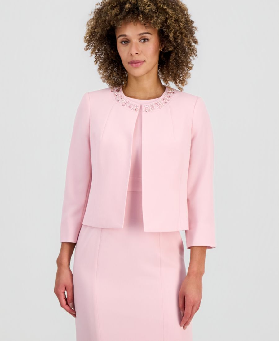 Женский блейзер с вышивкой и открытым передом Kasper, Tutu Pink
Женский блейзер с вышивкой и открытым передом Kasper, Tutu Pink