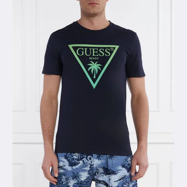 Облегающая футболка Guess, синий
Облегающая футболка Guess, синий