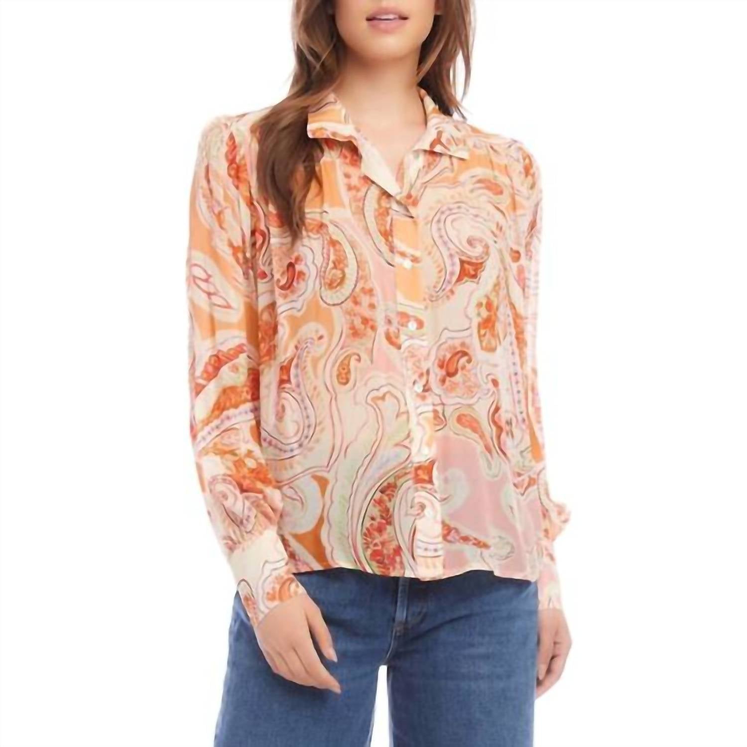 Блузка с цветочным узором «пейсли» Fifteen Twenty, цвет paisley
Блузка с цветочным узором «пейсли» Fifteen Twenty, цвет paisley