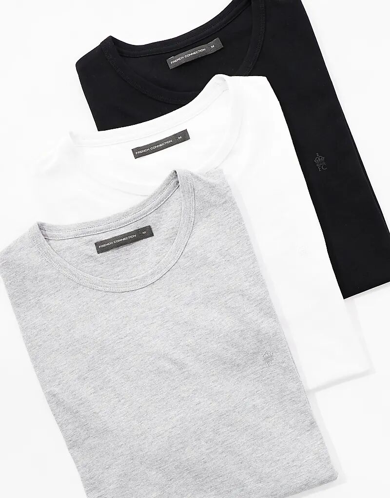 French Connection Упаковка из 3 хлопковых футболок с круглым вырезом и короткими рукавами, черного цвета
French Connection Упаковка из 3 хлопковых футболок с круглым вырезом и короткими рукавами, черного цвета