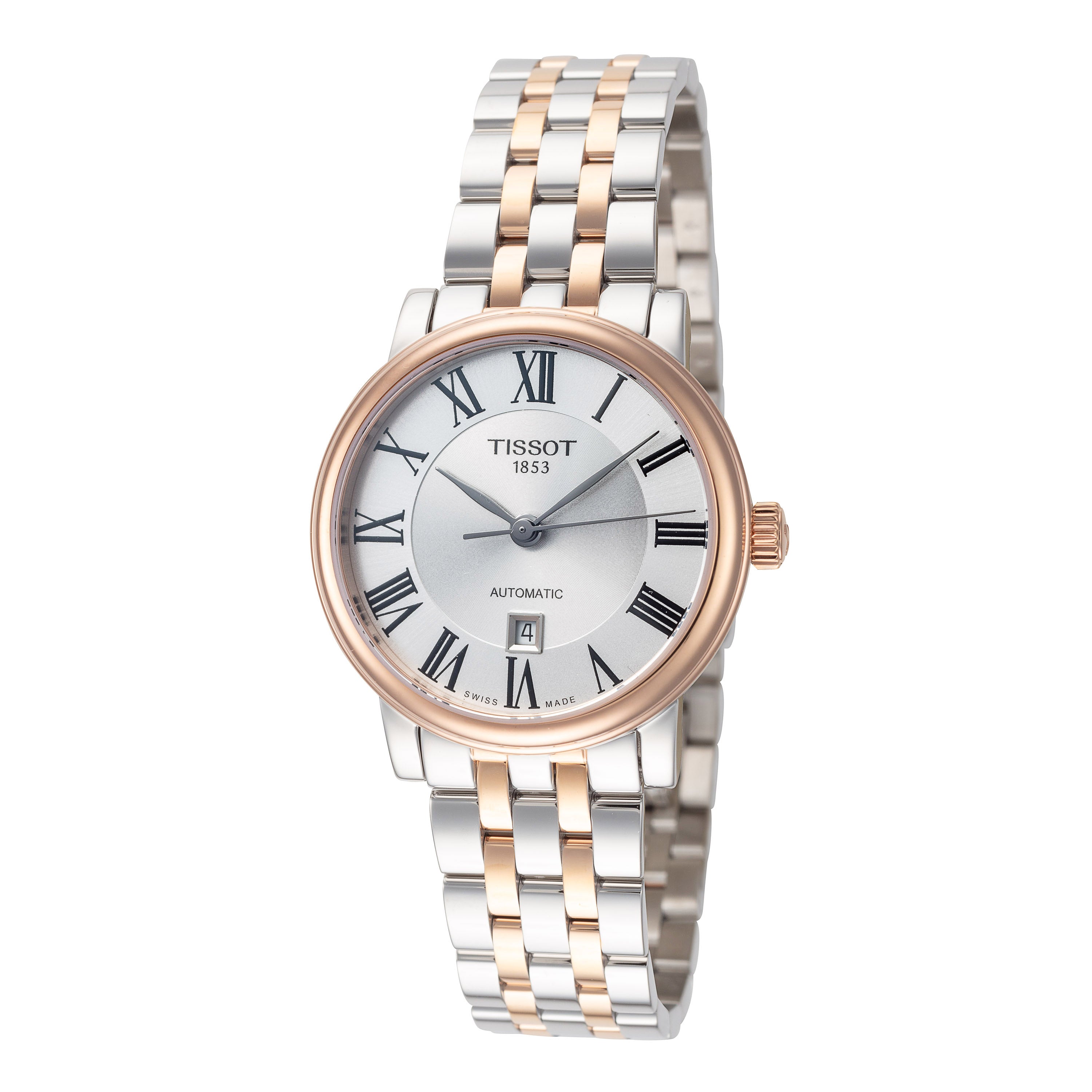 Женские автоматические часы Tissot Carson 30 мм, цвет silver and rose gold
Женские автоматические часы Tissot Carson 30 мм, цвет silver and rose gold
