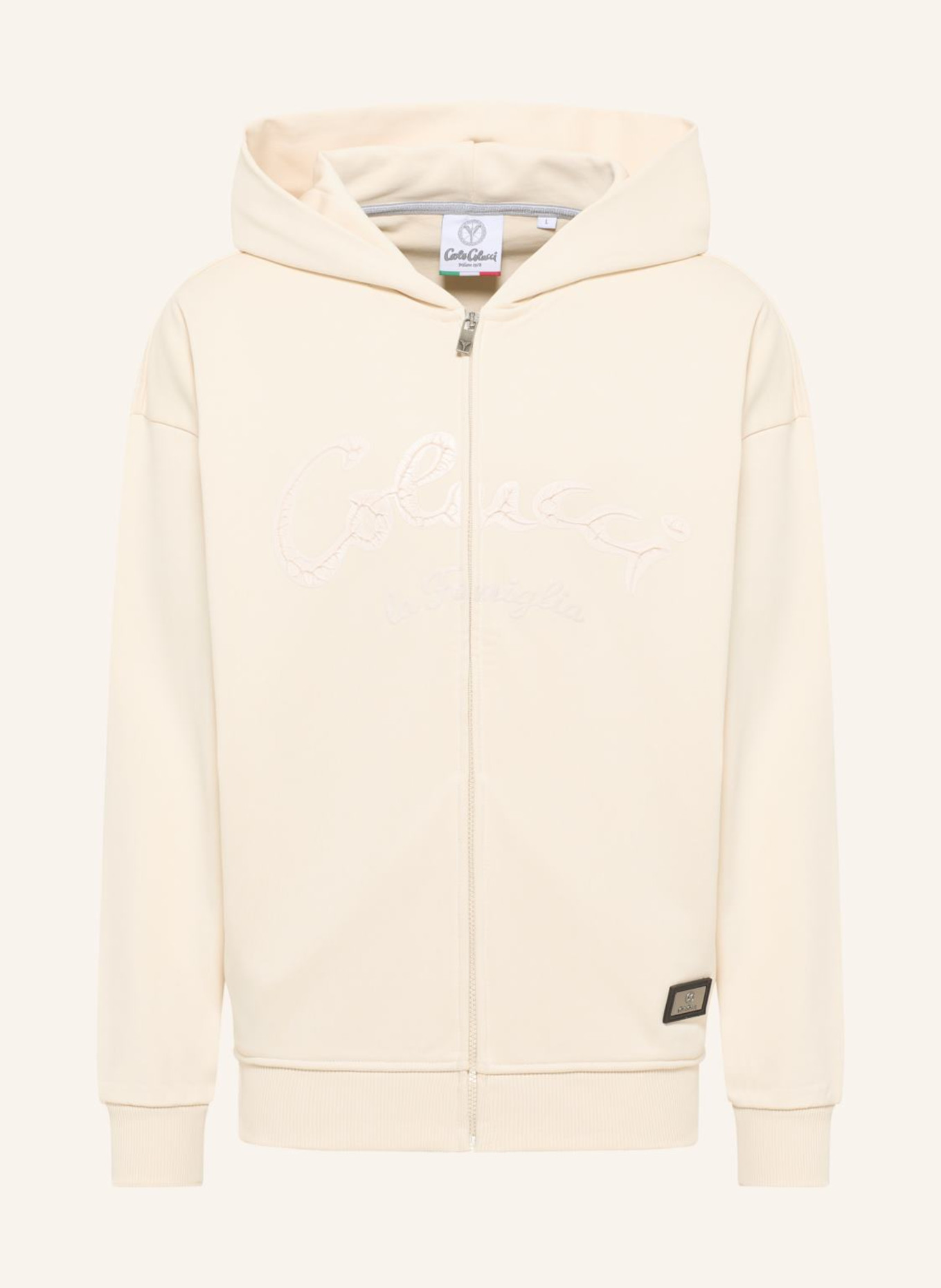 Толстовка большого размера - la famiglia drasigh Carlo Colucci, бежевый 
Толстовка большого размера - la famiglia drasigh Carlo Colucci, бежевый