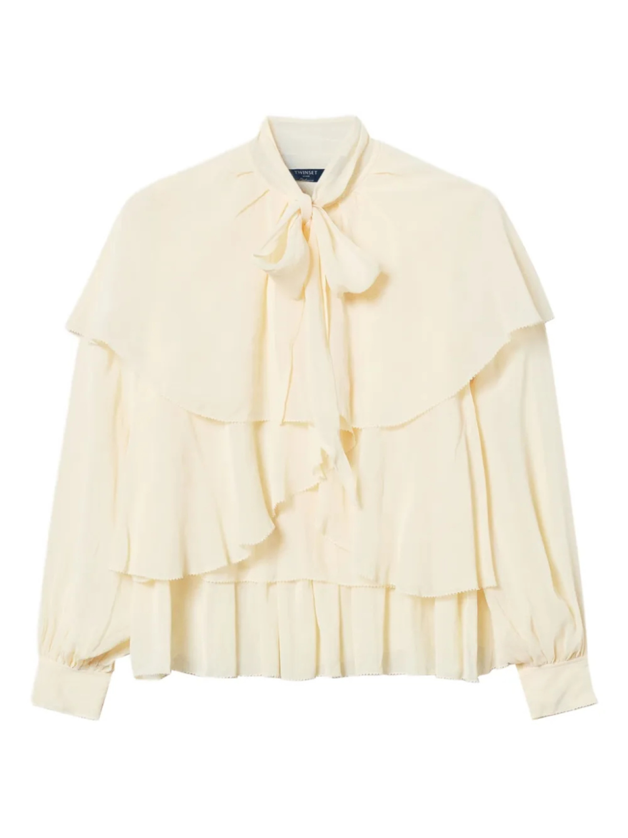 Блузка с воланами TWINSET, нейтральный
Блузка с воланами TWINSET, нейтральный