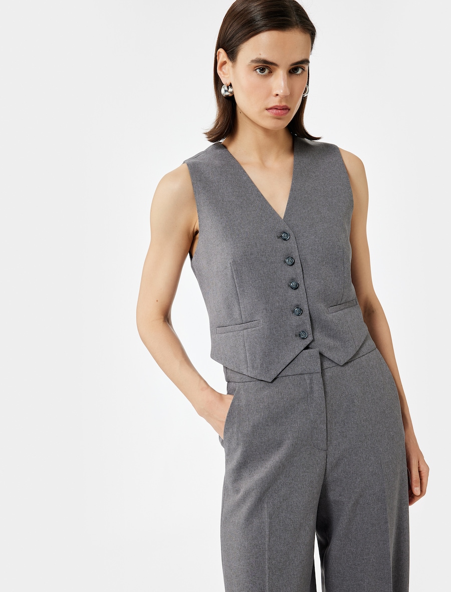 Костюмный жилет Koton, антрацит
Костюмный жилет Koton, антрацит