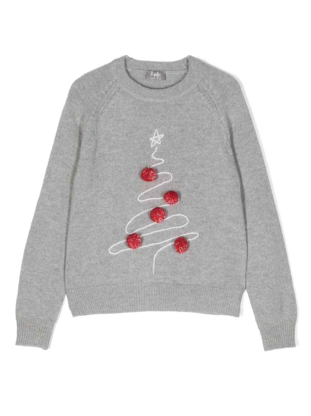 Шерстяная толстовка с принтом и помпонами Il Gufo, серый
Шерстяная толстовка с принтом и помпонами Il Gufo, серый