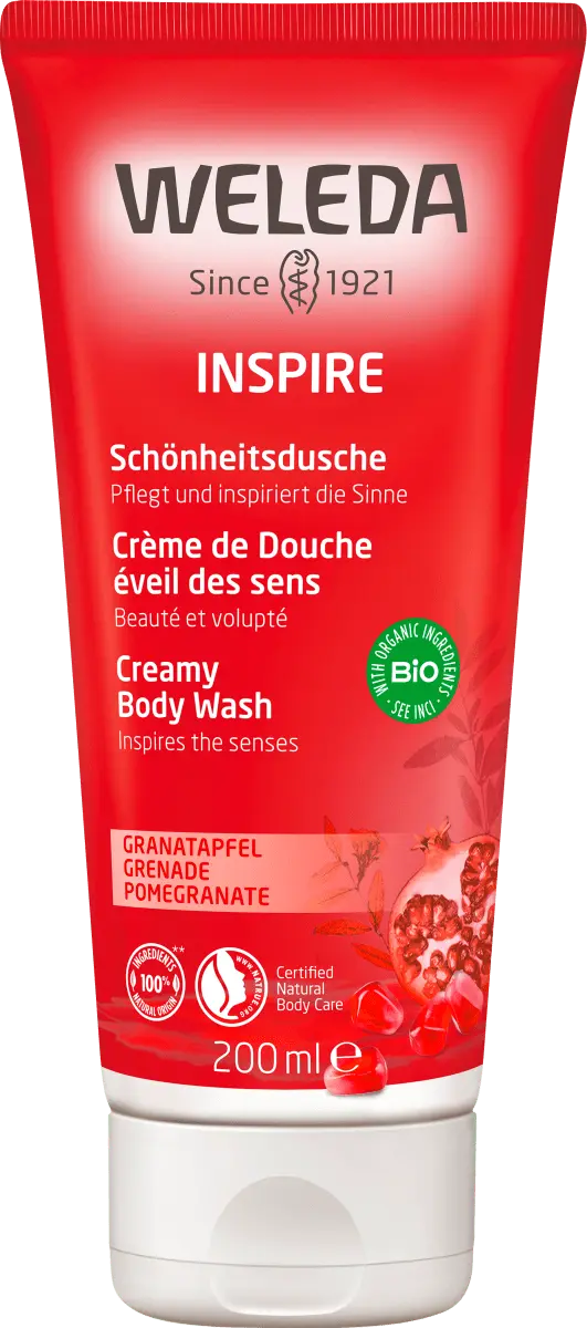 Крем для душа Inspire гранат 200мл Weleda 
Крем для душа Inspire гранат 200мл Weleda