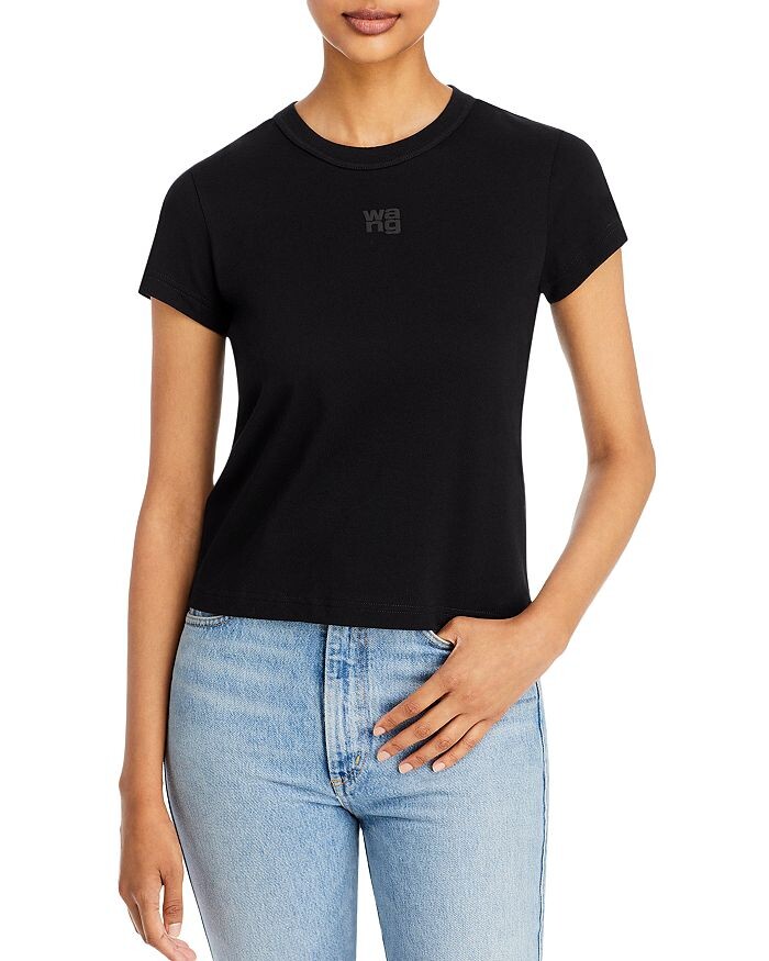 Хлопковая футболка с логотипом Essential alexanderwang.t, Черный, Хлопковая футболка с логотипом Essential alexanderwang.t
Хлопковая футболка с логотипом Essential alexanderwang.t, Черный, Хлопковая футболка с логотипом Essential alexanderwang.t