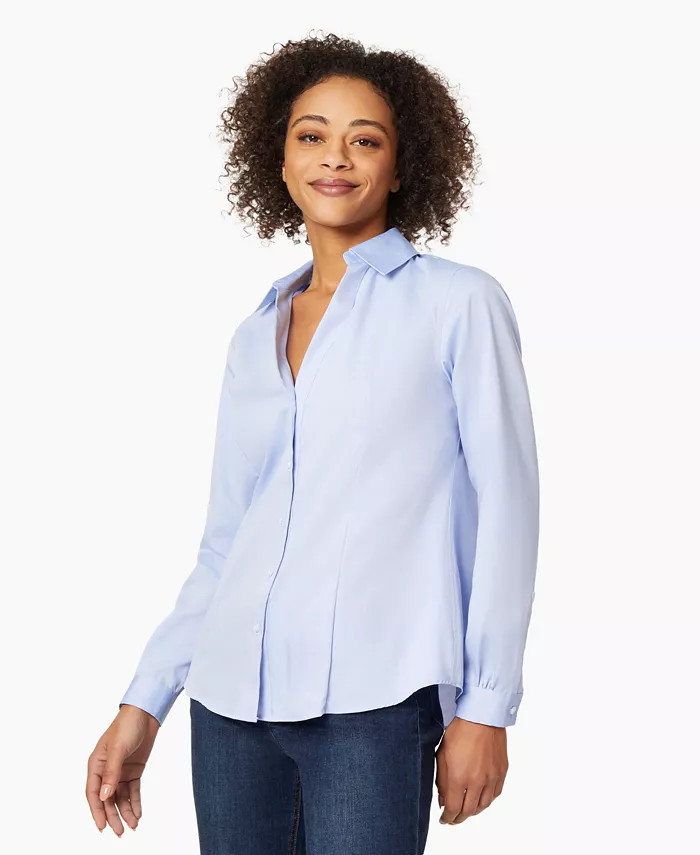 Миниатюрная блузка на пуговицах Jones New York, синий
Миниатюрная блузка на пуговицах Jones New York, синий