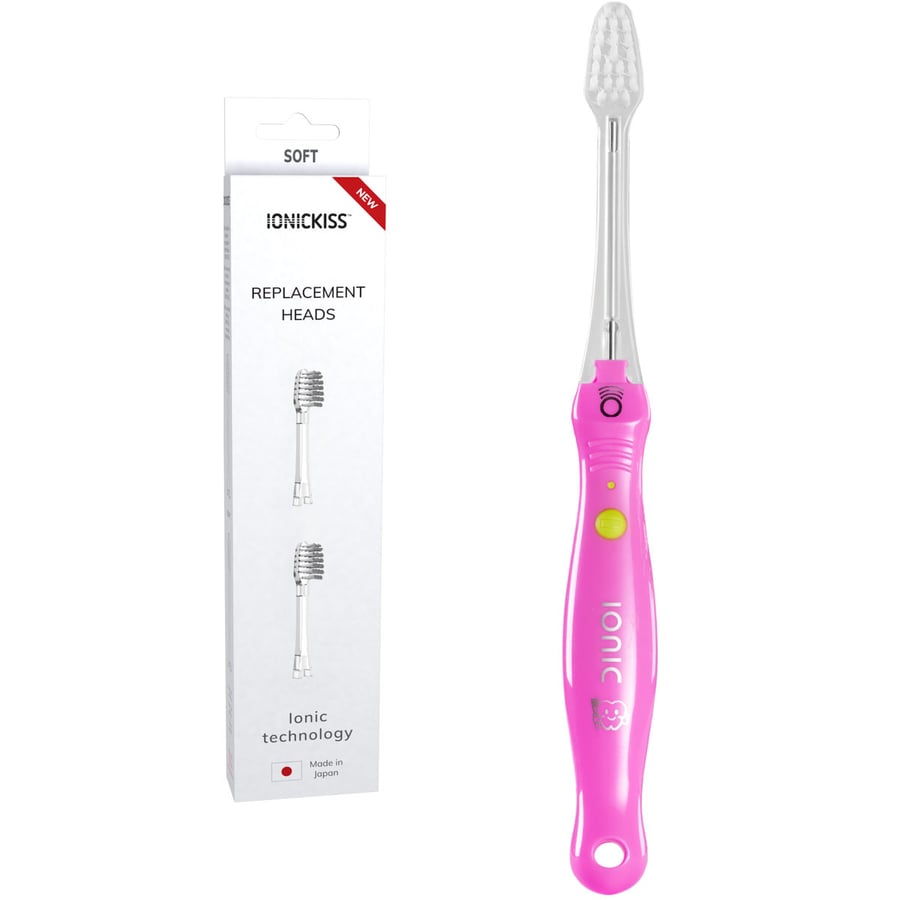 Детский набор - Ионная зубная щетка для детей IONICKISS Kids Soft Pink + 2 шт. Мягкие советы для детей Inna marka
Детский набор - Ионная зубная щетка для детей IONICKISS Kids Soft Pink + 2 шт. Мягкие советы для детей Inna marka