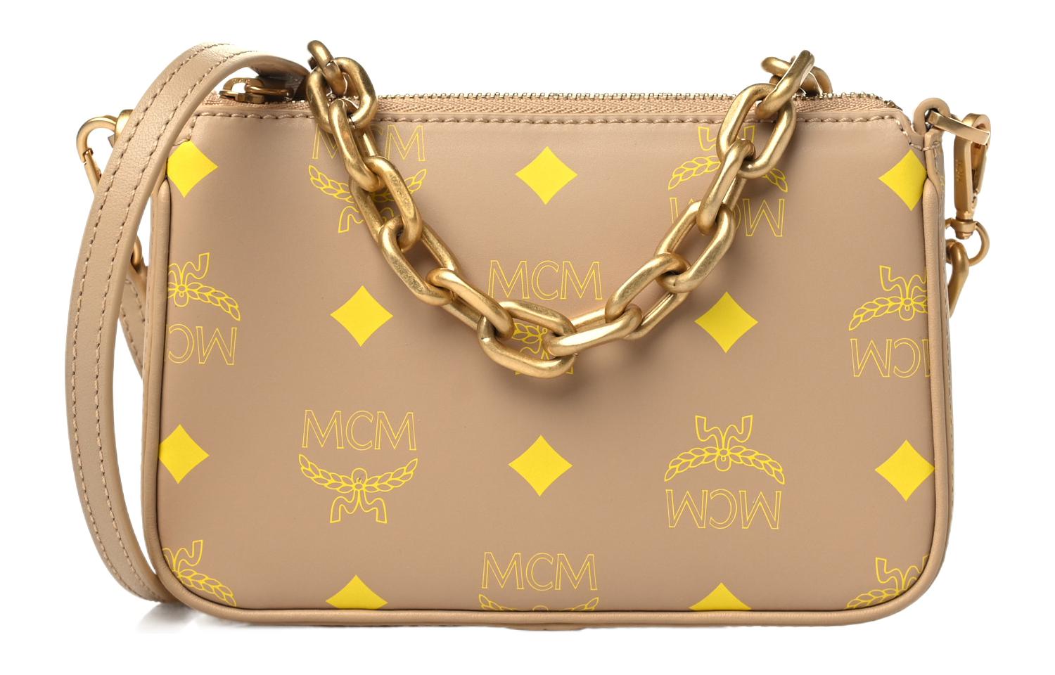 Кожаная плечевая сумка, портативная мини-сумка через плечо женская бежевая MCM
Кожаная плечевая сумка, портативная мини-сумка через плечо женская бежевая MCM