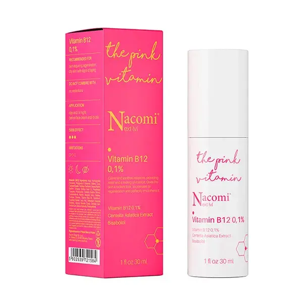 Сыворотка с витамином B12 0,1% The Pink Vitamin Nacomi, 30 ml
Сыворотка с витамином B12 0,1% The Pink Vitamin Nacomi, 30 ml