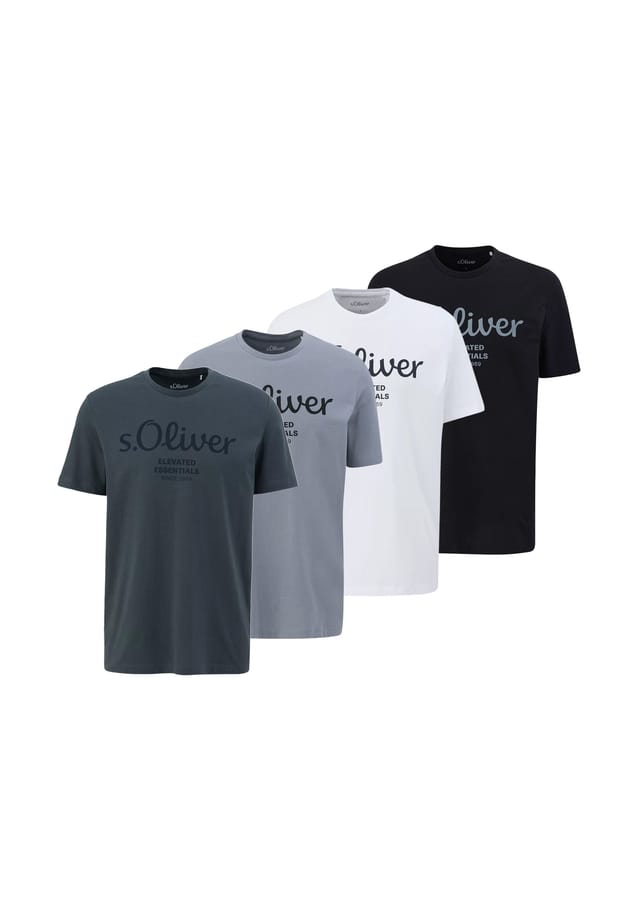 Футболка в упаковке 4 шт. - базовый принт с логотипом круглый вырез хлопок S.Oliver, мультиколор
Футболка в упаковке 4 шт. - базовый принт с логотипом круглый вырез хлопок S.Oliver, мультиколор