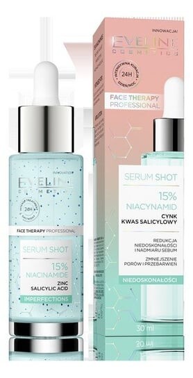 Сыворотка Shot Treatment, уменьшающая несовершенства, 15% ниацинамид, 30 мл Eveline Cosmetics, Face Therapy Professional
Сыворотка Shot Treatment, уменьшающая несовершенства, 15% ниацинамид, 30 мл Eveline Cosmetics, Face Therapy Professional