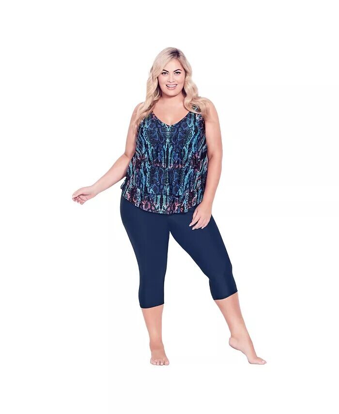 Капри для плавания больших размеров AVENUE, синий
Капри для плавания больших размеров AVENUE, синий