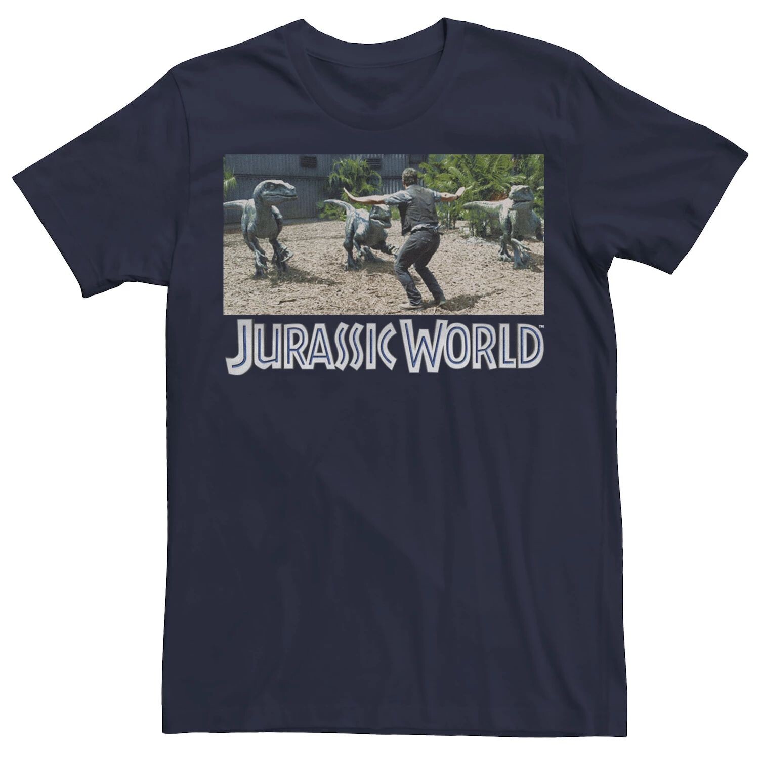 Мужская спортивная футболка с рисунком Jurassic World Owen Raptor Pack, Синяя Licensed Character, синий
Мужская спортивная футболка с рисунком Jurassic World Owen Raptor Pack, Синяя Licensed Character, синий