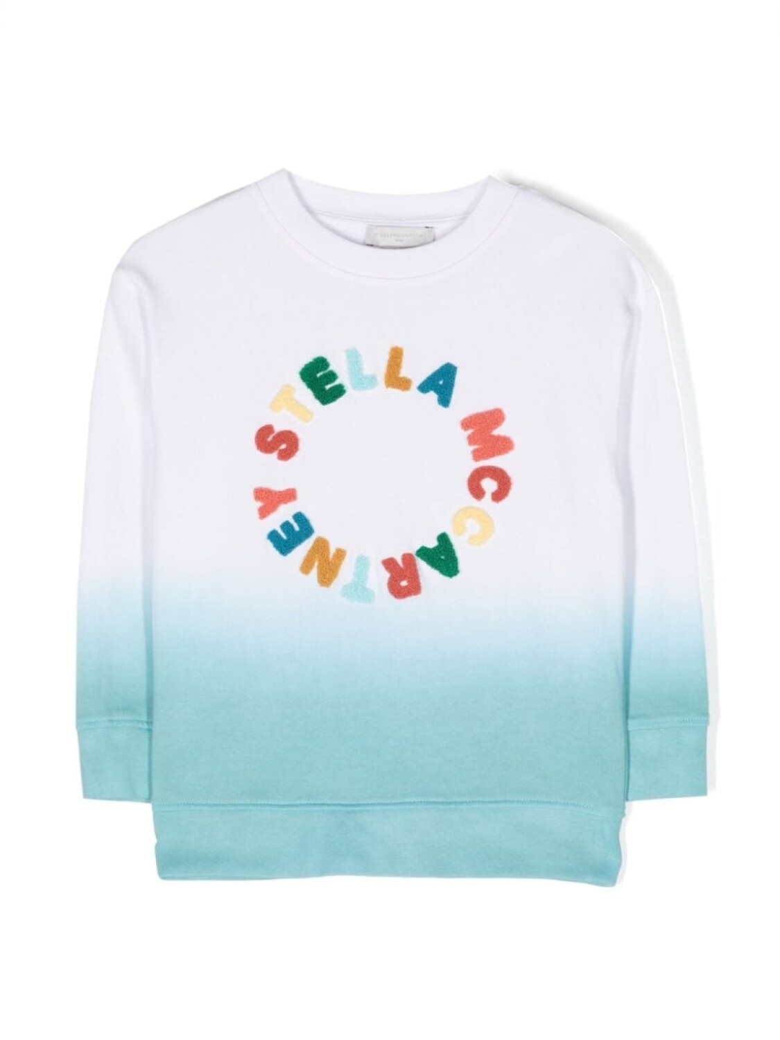 Stella McCartney Kids толстовка с нашивкой-логотипом и эффектом омбре, белый
Stella McCartney Kids толстовка с нашивкой-логотипом и эффектом омбре, белый