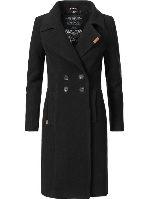 Шерстяное зимнее пальто Navahoo, черный 
Шерстяное зимнее пальто Navahoo, черный