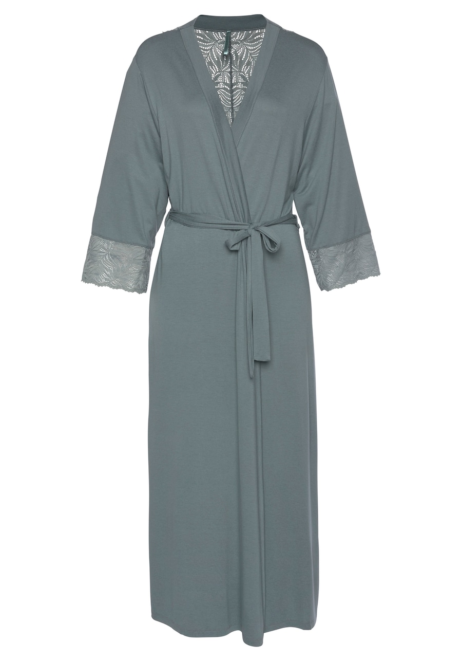 Халат LASCANA, пыльно-синий
Халат LASCANA, пыльно-синий