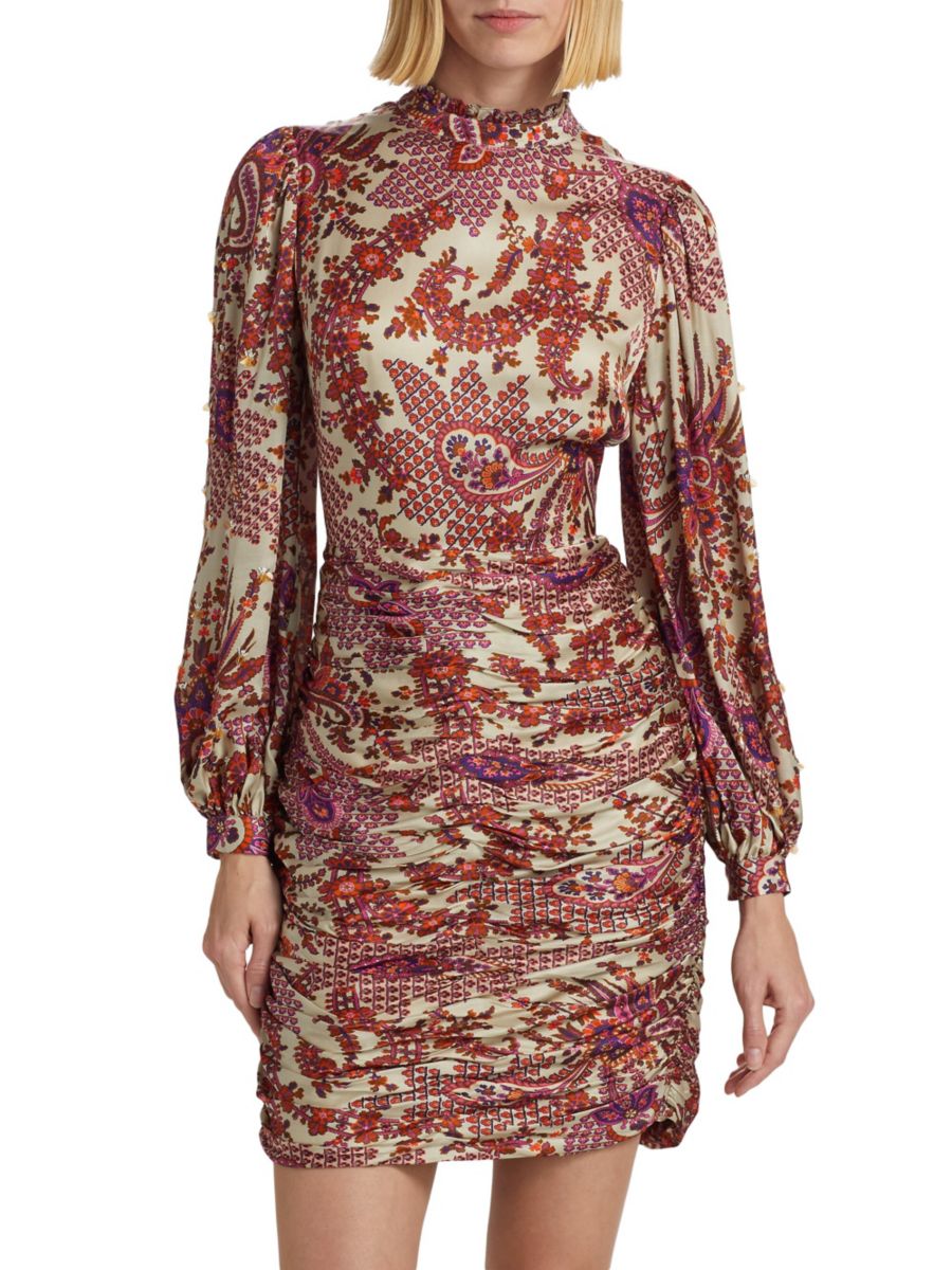 Мини-платье Elizabeth с принтом и сборками из атласа Kobi Halperin, цвет Natural Multi
Мини-платье Elizabeth с принтом и сборками из атласа Kobi Halperin, цвет Natural Multi