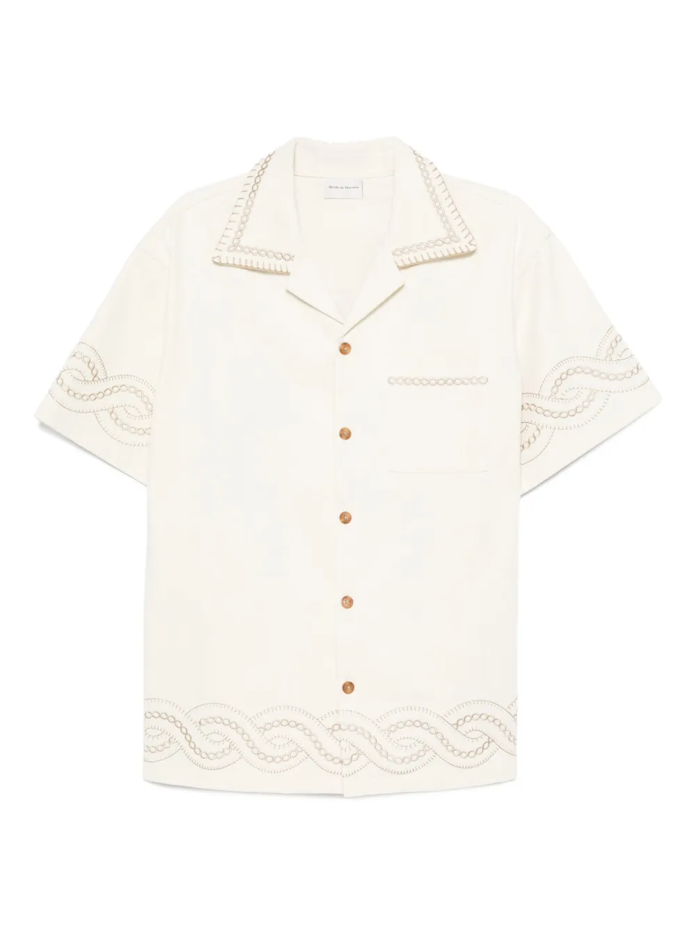 Рубашка с вышивкой Drôle De Monsieur, нейтральный
Рубашка с вышивкой Drôle De Monsieur, нейтральный