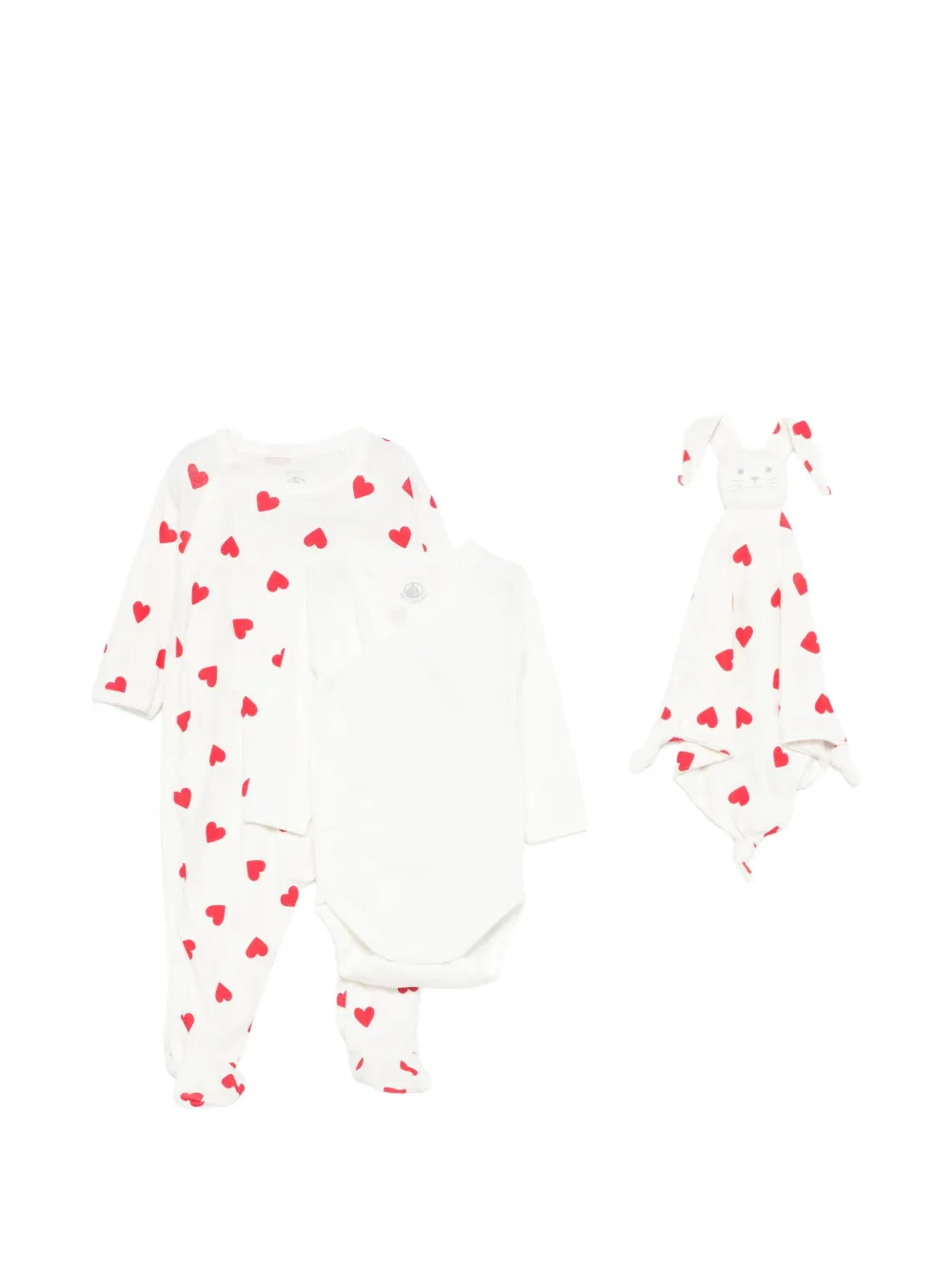 Комплект боди с принтом в виде сердечек (набор из трех штук) Petit Bateau, белый
Комплект боди с принтом в виде сердечек (набор из трех штук) Petit Bateau, белый