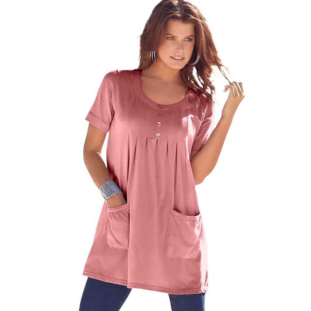 Женская туника мягкого трикотажа с двумя карманами больших размеров Roaman Roaman's, цвет Desert Rose
Женская туника мягкого трикотажа с двумя карманами больших размеров Roaman Roaman's, цвет Desert Rose