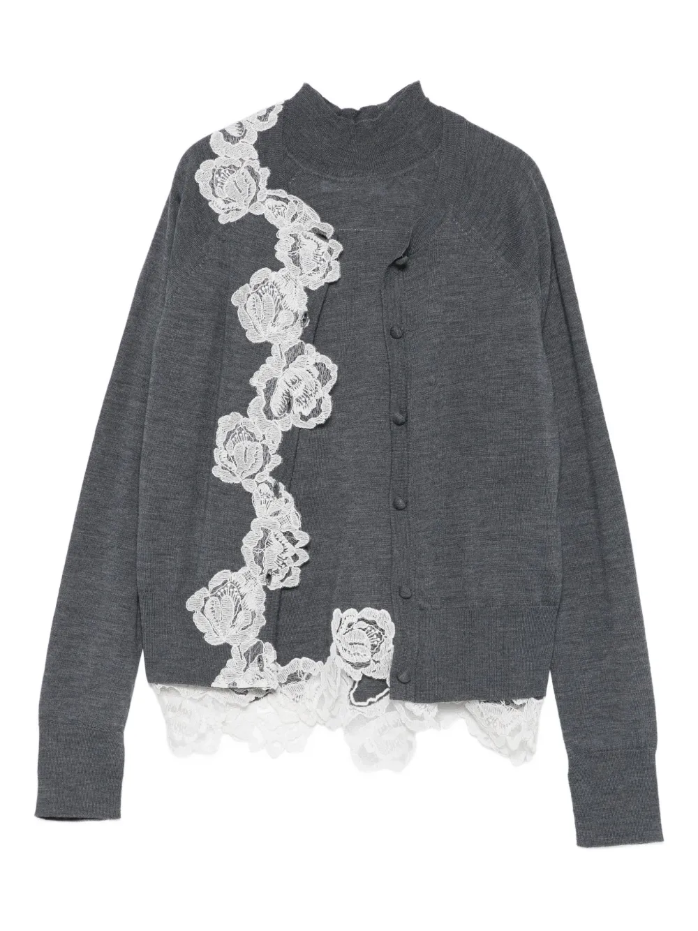 Кардиган с кружевной отделкой Blugirl, серый
Кардиган с кружевной отделкой Blugirl, серый