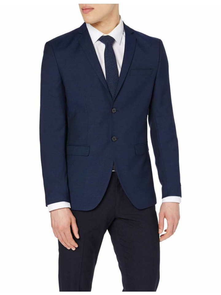 Jack & Jones Мужской пиджак темно-синего цвета
Jack & Jones Мужской пиджак темно-синего цвета