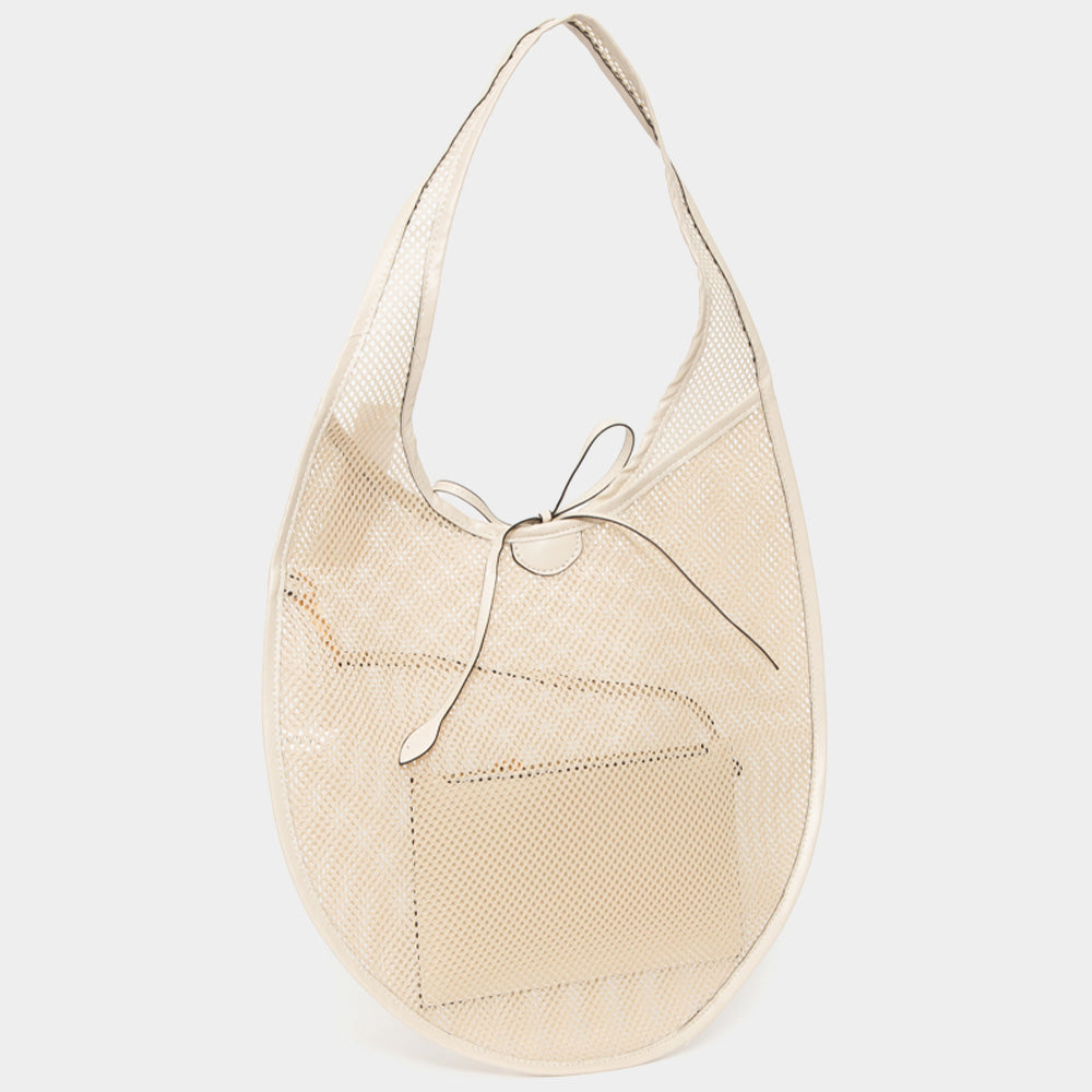 Сетчатая сумка-шопер FASHNZFAB, бежевый
Сетчатая сумка-шопер FASHNZFAB, бежевый