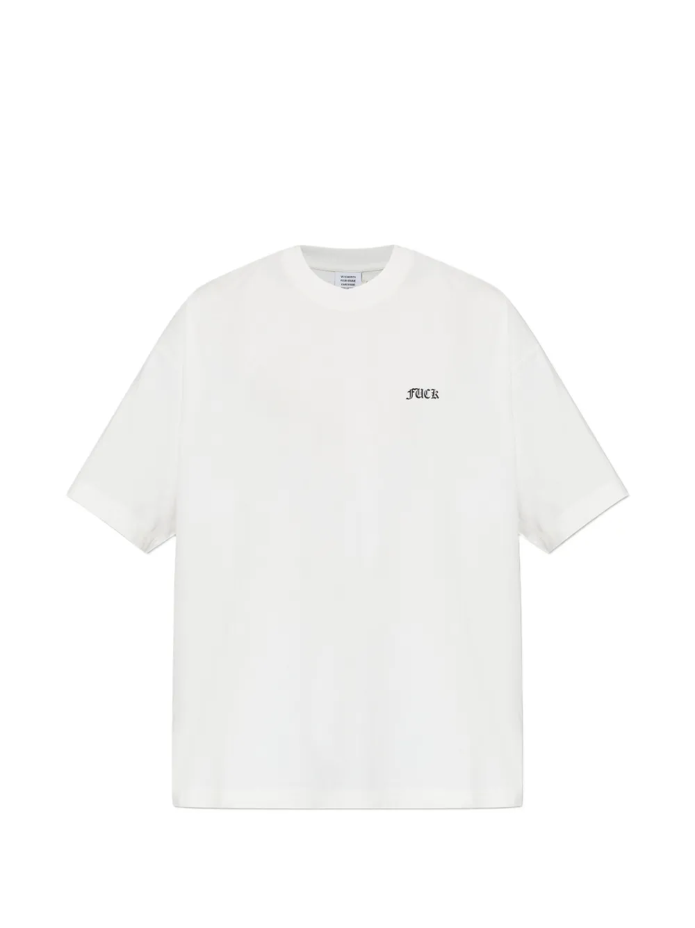Футболка с круглым вырезом и графическим принтом VETEMENTS, белый
Футболка с круглым вырезом и графическим принтом VETEMENTS, белый