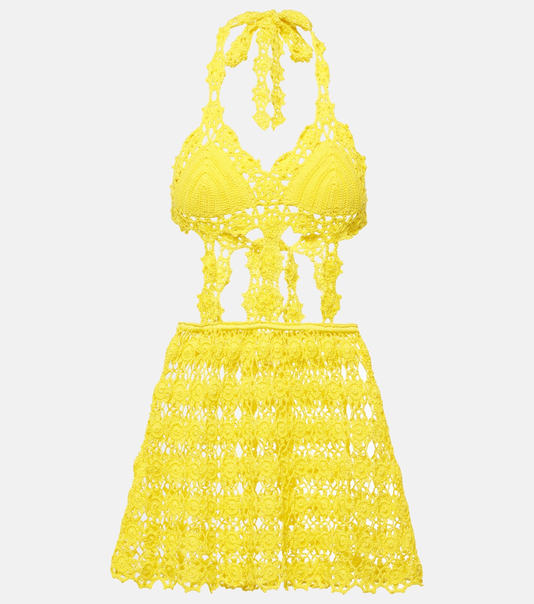 Мини-платье крючком из хлопка Ибица Anna Kosturova, желтый
Мини-платье крючком из хлопка Ибица Anna Kosturova, желтый