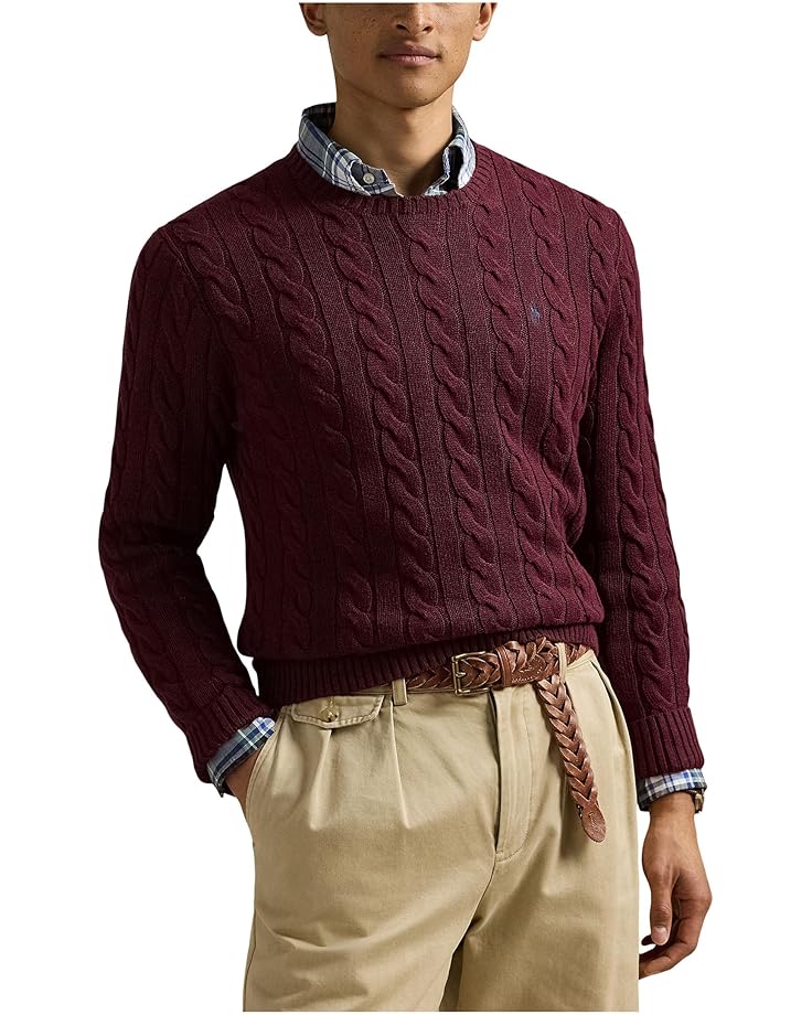 Мужской свитер Polo Ralph Lauren Cable-Knit Cotton, Mulberry Jam Heather
Мужской свитер Polo Ralph Lauren Cable-Knit Cotton, Mulberry Jam Heather