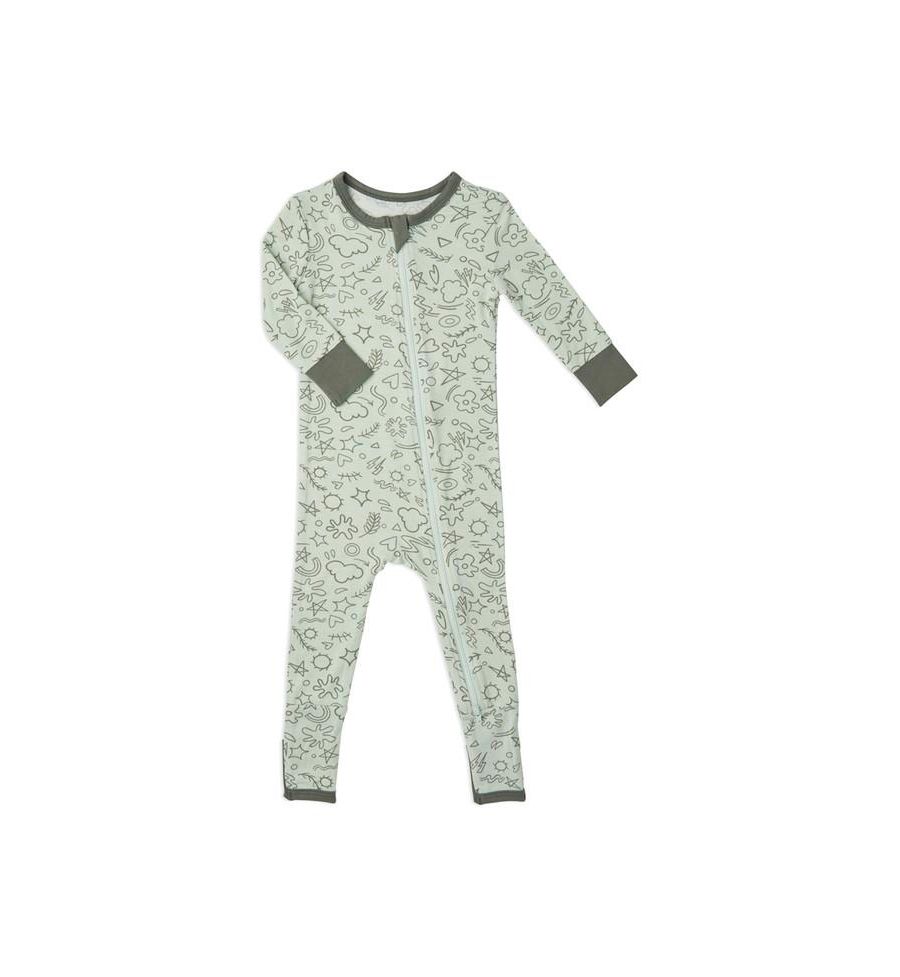 Детский комбинезон-трансформер, облегающая пижама с длинными рукавами Baby Grey By Everly Grey, Sage doodle
Детский комбинезон-трансформер, облегающая пижама с длинными рукавами Baby Grey By Everly Grey, Sage doodle