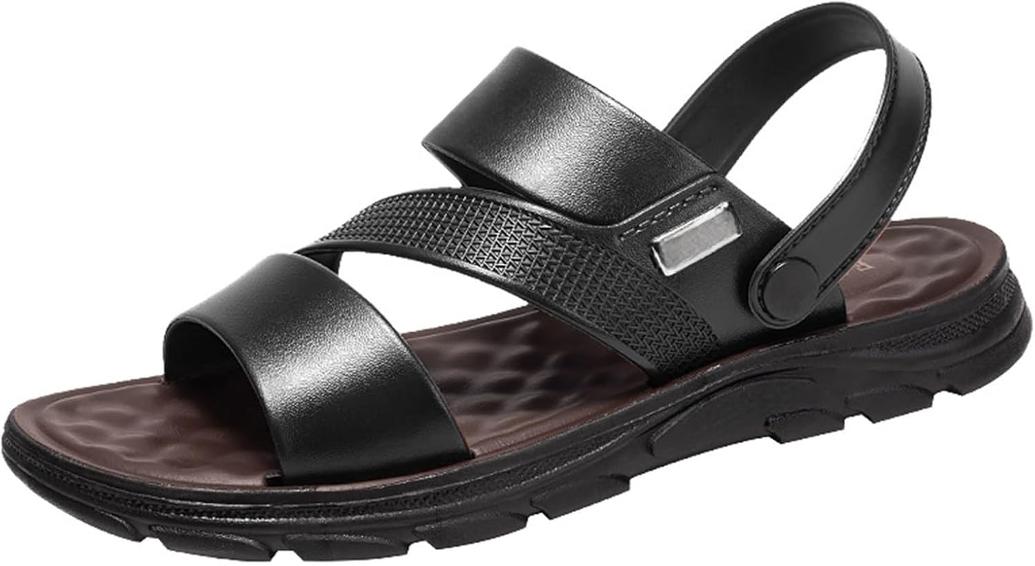 Мужские кожаные модные сандалии с открытым носком, с ремешком на пятке и регулируемыми ремнями на щиколотке, нескользящие, мягкие и удобные сандалии-шлепанцы для пляжа Generic, черный
Мужские кожаные модные сандалии с открытым носком, с ремешком на пятке и регулируемыми ремнями на щиколотке, нескользящие, мягкие и удобные сандалии-шлепанцы для пляжа Generic, черный