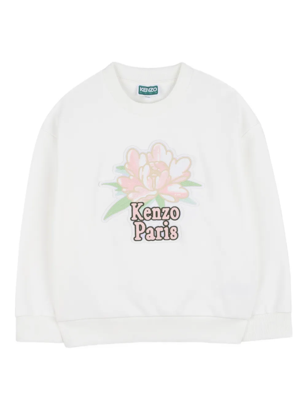 Свитшот с цветочным логотипом Kenzo Kids, белый
Свитшот с цветочным логотипом Kenzo Kids, белый