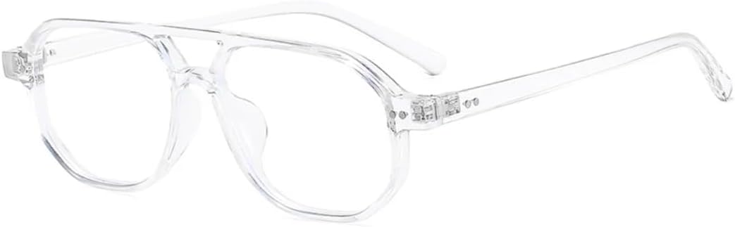 Винтажные мужские солнцезащитные очки с двойной перемычкой, многоугольной и квадратной формой, модные женские очки с прозрачными линзами Ocean Lens и заклепками UV400 UATXTAU, Transparent Clear
Винтажные мужские солнцезащитные очки с двойной перемычкой, многоугольной и квадратной формой, модные женские очки с прозрачными линзами Ocean Lens и заклепками UV400 UATXTAU, Transparent Clear