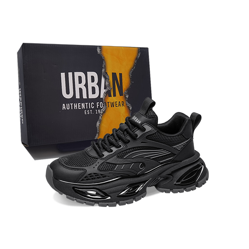 Низкие массивные кроссовки мужские URBAN AUTHENTIC, Black Gray 
Низкие массивные кроссовки мужские URBAN AUTHENTIC, Black Gray