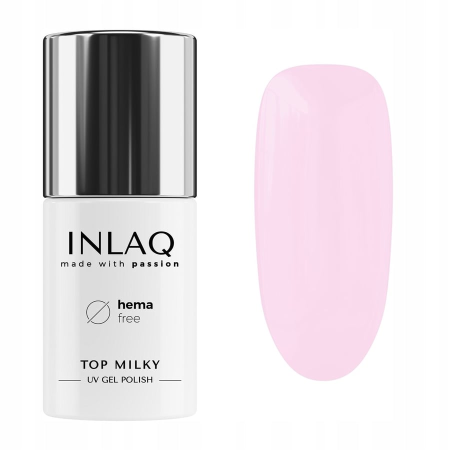 INLAQ Top Milky Hybrid Pink No Wipe 6 мл Верхнее молочное верхнее покрытие HEMA Free 
INLAQ Top Milky Hybrid Pink No Wipe 6 мл Верхнее молочное верхнее покрытие HEMA Free