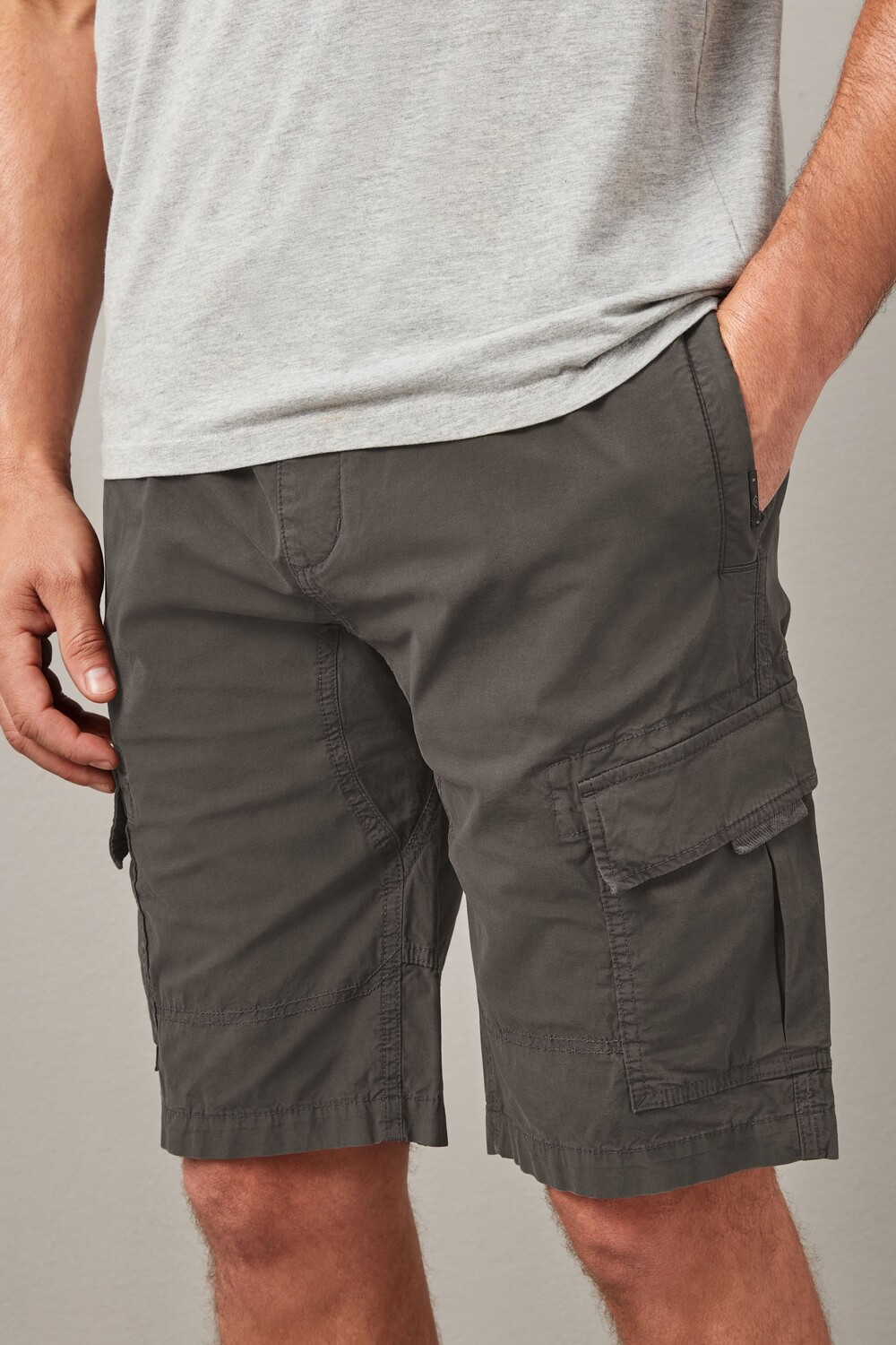 Шорты-Карго с кулиской на талии Next, серый
Шорты-Карго с кулиской на талии Next, серый