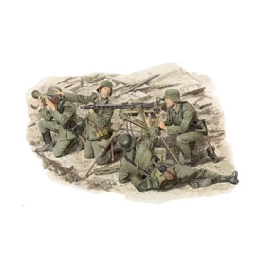 Группа крупнокалиберных пулеметов MG42, Dragon Models - '39 to '45 Series - Germany (1:35)
Группа крупнокалиберных пулеметов MG42, Dragon Models - '39 to '45 Series - Germany (1:35)